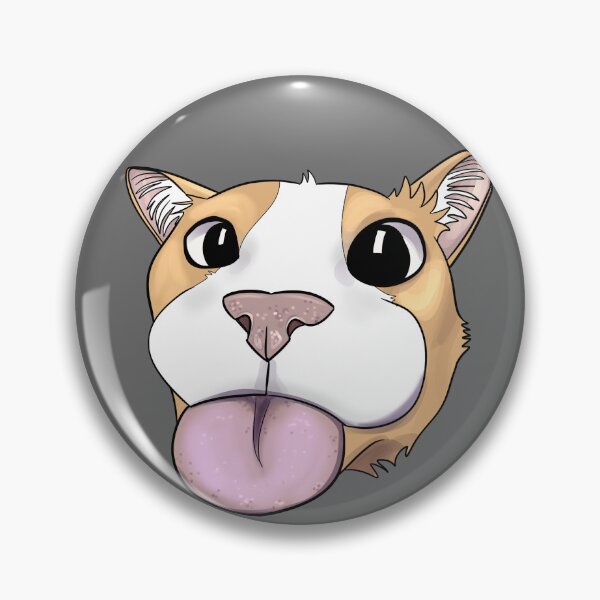 Item preview, Funny cat reaction sticker round tongue out designed and sold by GnomelyDragon.