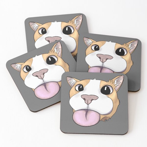 Item preview, Funny cat reaction sticker round tongue out designed and sold by GnomelyDragon.