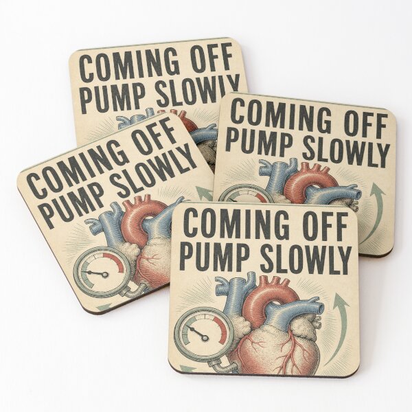 Item preview, Coming Off Pump Slowly Weaning Protocol Cardiac Surgery Tag designed and sold by BoosterShop.