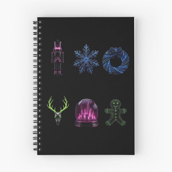 Item preview, Cyberpunk Christmas Artifacts Grid designed and sold by LazyDayzCo.