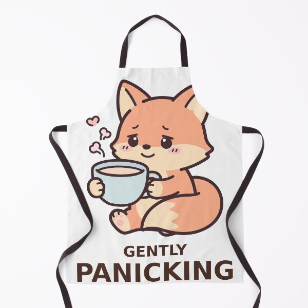 Item preview, Gently Panicking - Kawaii Fox designed and sold by Visual Dept..