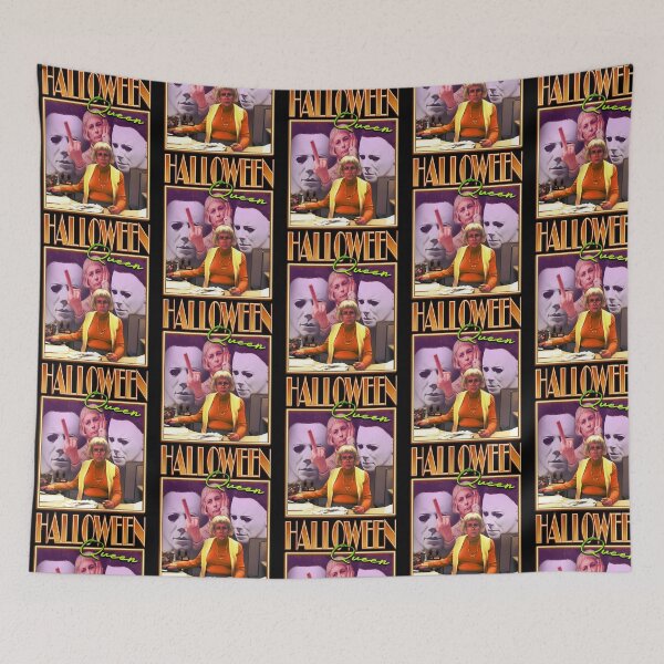 Item preview, Halloween Queen Jamie Lee Curtis Vintage Horror designed and sold by Biscuteny.