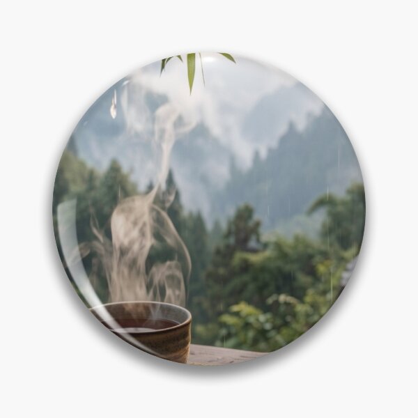 Item preview, Mountain Morning Coffee Retreat - Peaceful Nature Escape designed and sold by nhk999.