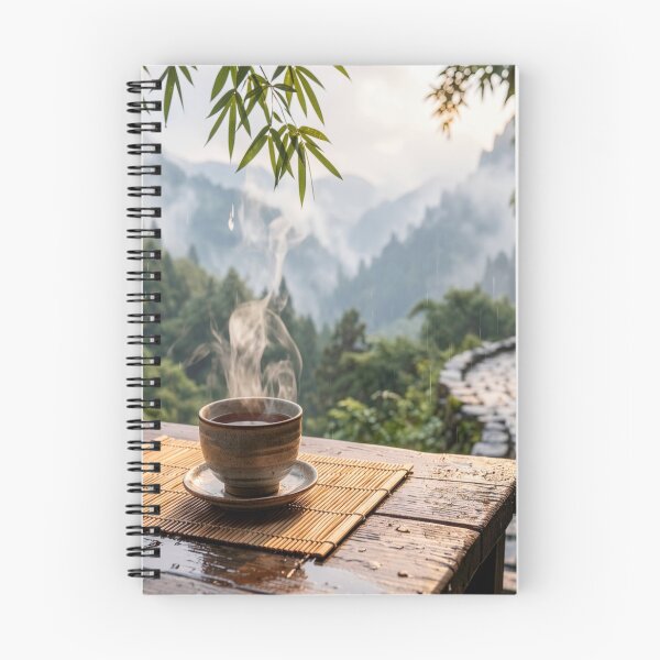 Item preview, Mountain Morning Coffee Retreat - Peaceful Nature Escape designed and sold by nhk999.