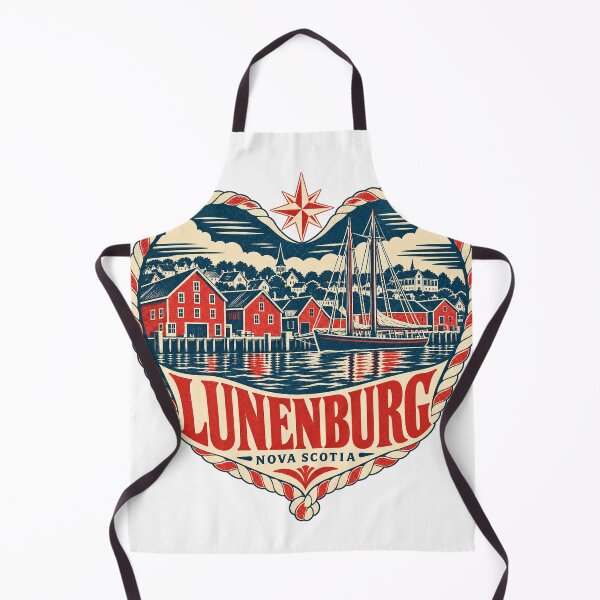Item preview, Lunenburg Canada Travel Souvenir Nautical Woodcut Heart designed and sold by VisualArtsOasis.