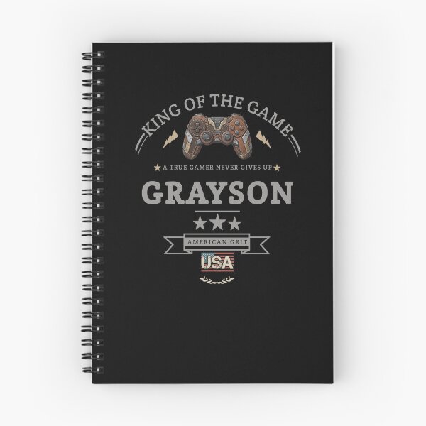 Item preview, Name Of Grayson With Game Controller For Gamers Fans. designed and sold by KIDS FASHION.