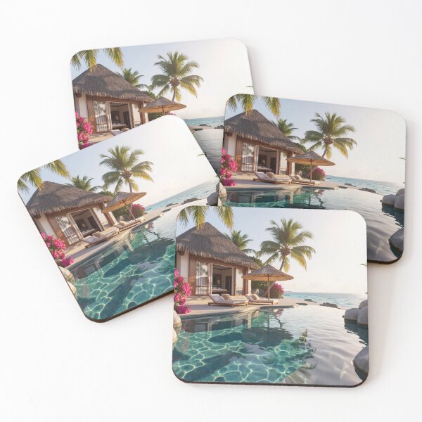 Item preview, Crystal Clear Infinity Pool Escape - Exotic Island Getaway designed and sold by nhk999.
