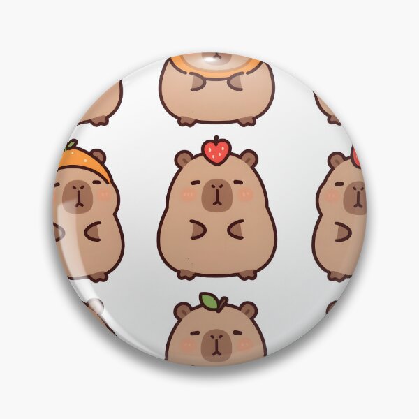 Item preview, Adorable Kawaii Capybara Fruit Pack designed and sold by chill-a-lot.
