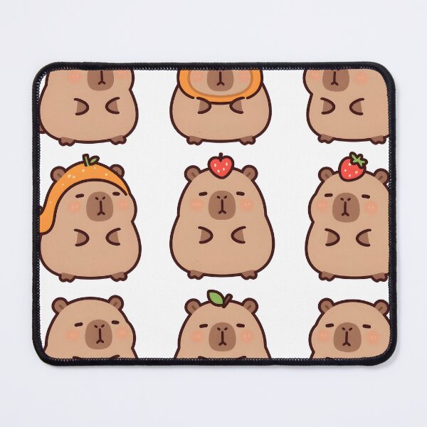 Item preview, Adorable Kawaii Capybara Fruit Pack designed and sold by chill-a-lot.