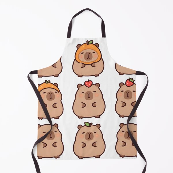 Item preview, Adorable Kawaii Capybara Fruit Pack designed and sold by chill-a-lot.