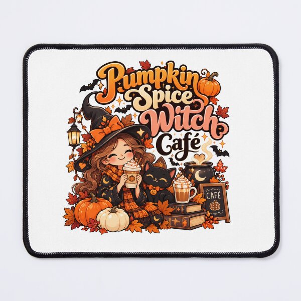 Item preview, Pumpkin Spice Witch Café – Cute Witch Halloween Coffee Design designed and sold by RJACreative.