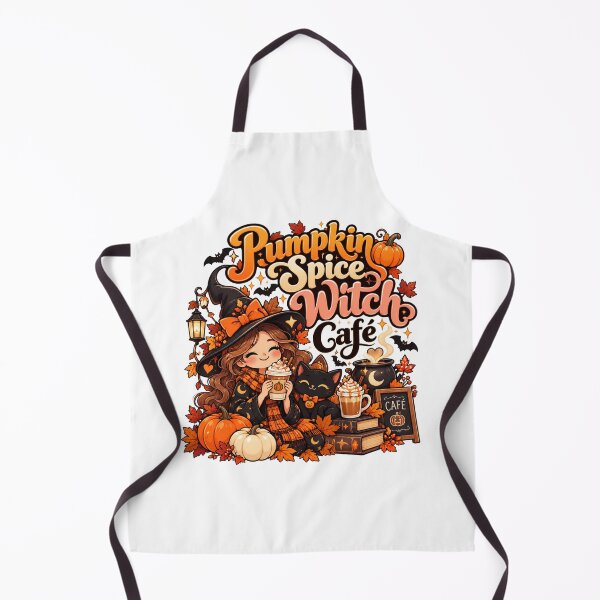 Item preview, Pumpkin Spice Witch Café – Cute Witch Halloween Coffee Design designed and sold by RJACreative.