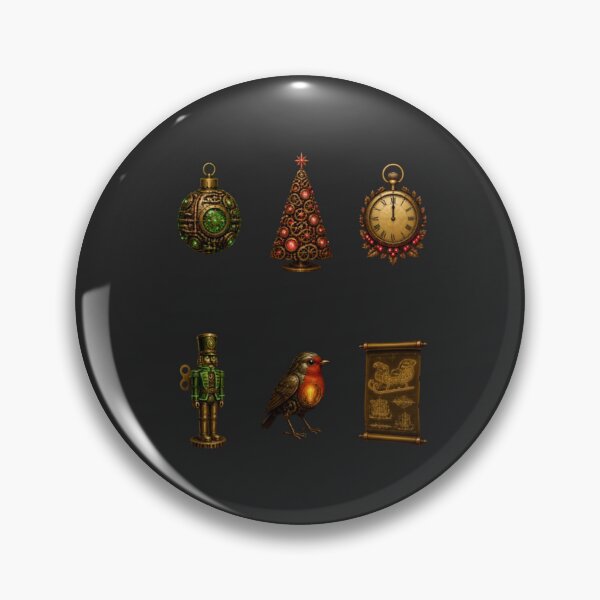 Item preview, Steampunk Christmas Artifacts Grid designed and sold by LazyDayzCo.
