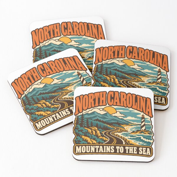 Item preview, North Carolina Gift - Mountains To The Sea designed and sold by RedRubyBubble.