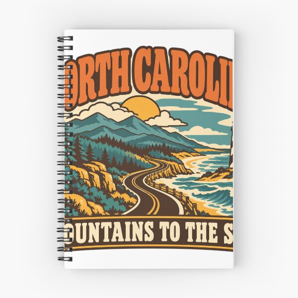 Item preview, North Carolina Gift - Mountains To The Sea designed and sold by RedRubyBubble.
