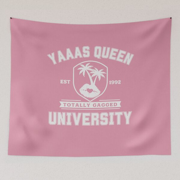 Item preview, Funny Drag Queen University Logo White Pink designed and sold by TackyTime.