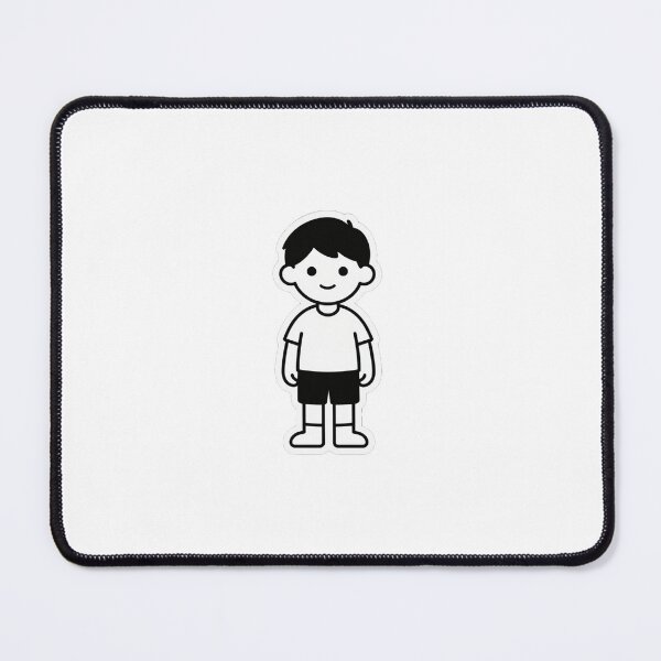 Item preview, Minimalist boy in black and white designed and sold by Abstr4ct W0rld.