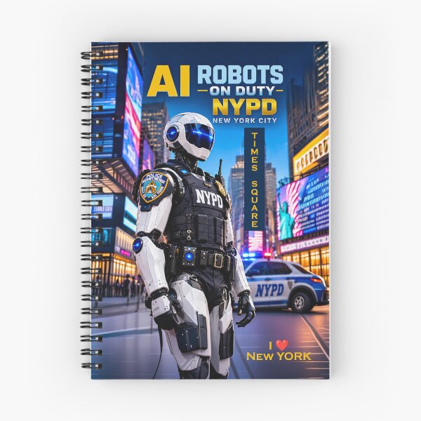 Item preview, AI ROBOTS on Duty NYPD - I Love New York designed and sold by DBM Photo Art 1.