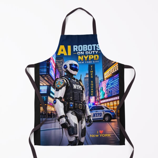 Item preview, AI ROBOTS on Duty NYPD - I Love New York designed and sold by DBM Photo Art 1.