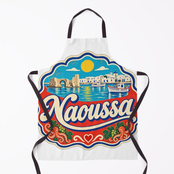 Item preview, Naoussa Greece Travel Souvenir Painted Mediterranean Sign designed and sold by VisualArtsOasis.