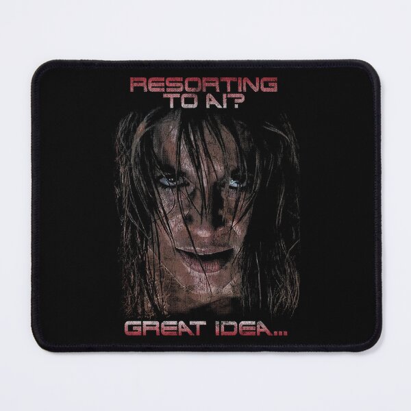 Item preview, Copy of Terminator Sarah Connor Anti AI Distressed designed and sold by Power Up Prints.
