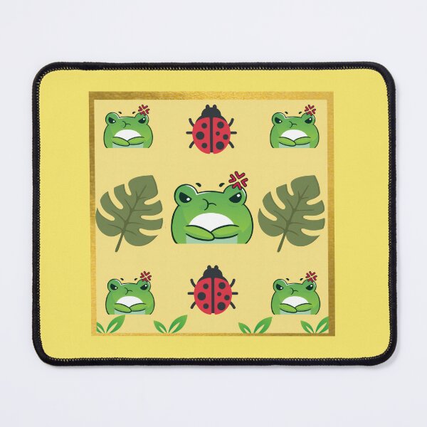 Item preview, Cute Grumpy Frog Pattern designed and sold by Azurart2.