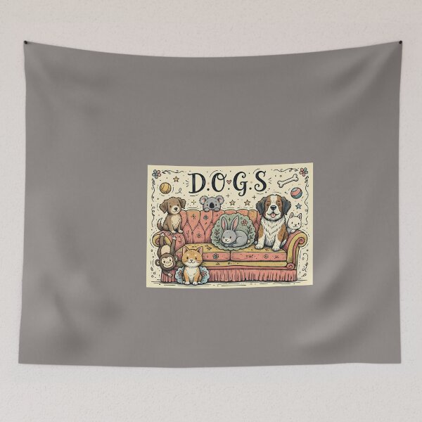 Item preview, DOGS Friends Couch Dog Parody T-Shirt-22 designed and sold by RalfBien.