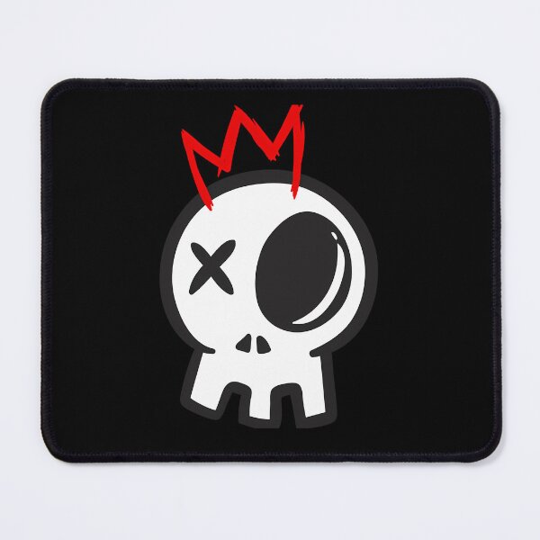 Item preview, Cartoon Skull Wearing Red Crown designed and sold by EleanorRo.
