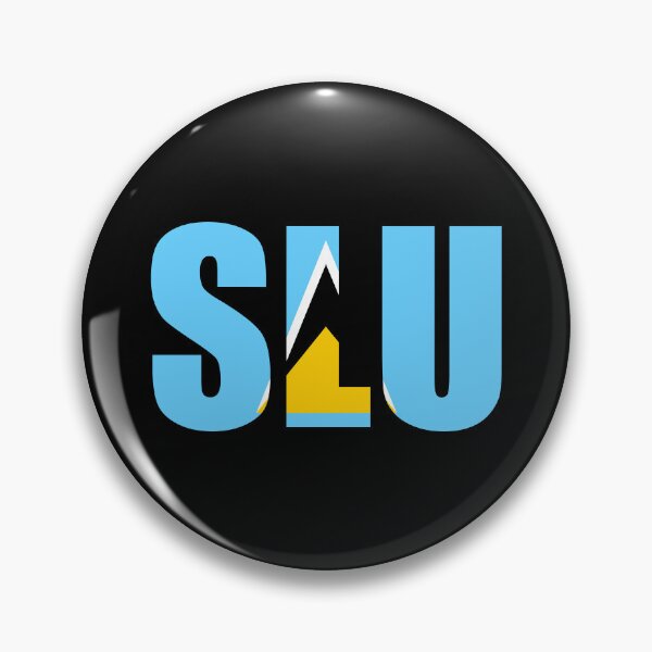 Item preview, Saint Lucia Flag Initials LC designed and sold by shitpostee.