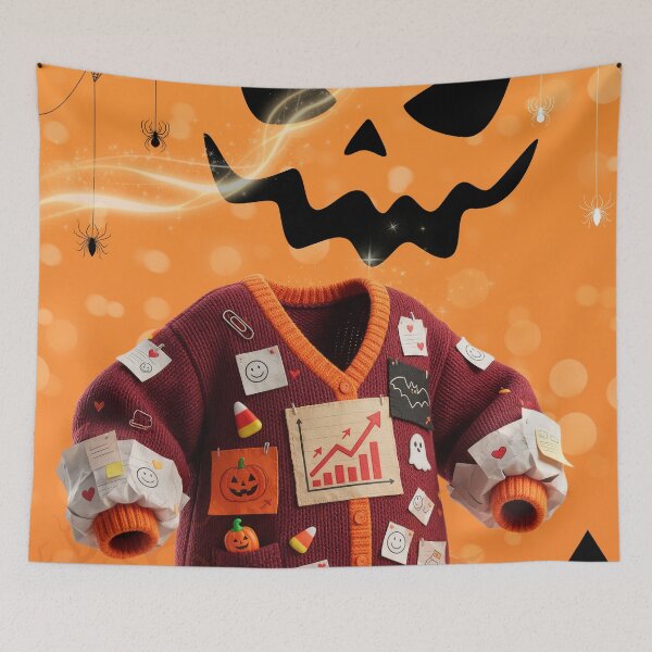 Item preview, 'Profit Before Panic' Halloween Office Swag :: Trick-or-Treat Treasurers designed and sold by Communication Optimists.
