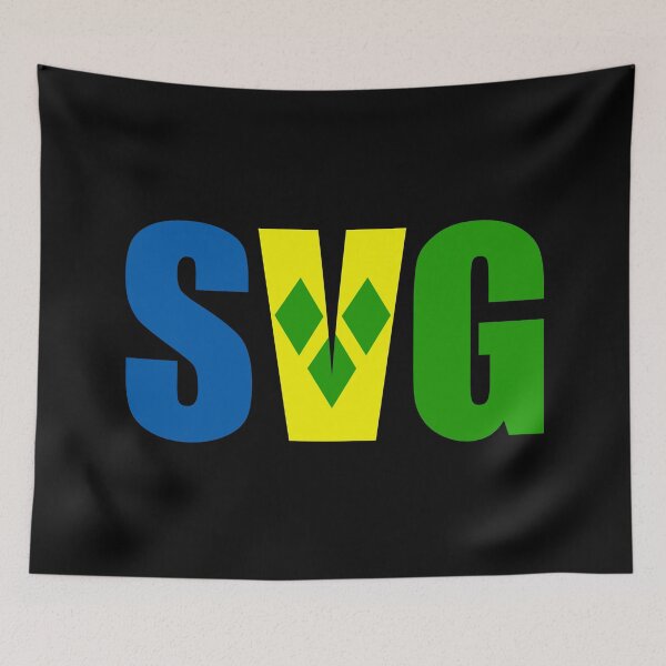Item preview, Saint Vincent and the Grenadines Flag Initials VC designed and sold by shitpostee.