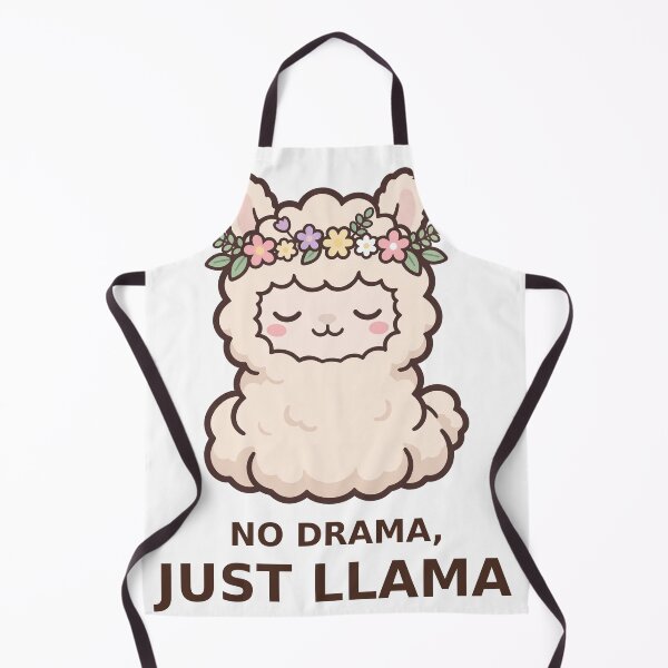 Item preview, No Drama Just Llama - Kawaii Llama designed and sold by Visual Dept..