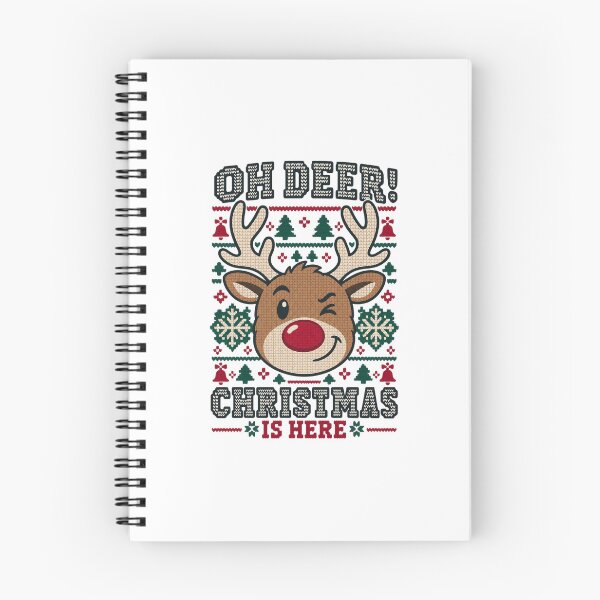 Item preview, Oh Deer Christmas Is Here Reindeer Knit Pattern designed and sold by skyartdesign.