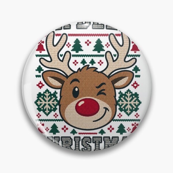 Item preview, Oh Deer Christmas Is Here Reindeer Knit Pattern designed and sold by skyartdesign.