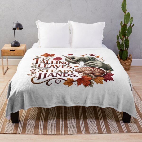 Item preview, Falling Leaves, Steady Hands – Funny Fall Neurosurgeon & Brain Surgeon Design designed and sold by CuteDesignables.