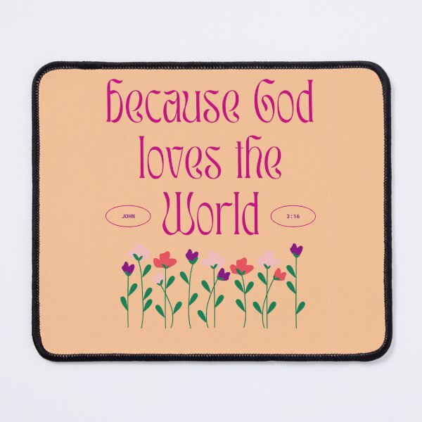 Item preview, JOHN 3:16 FLORAL ORANGE designed and sold by naicesses.