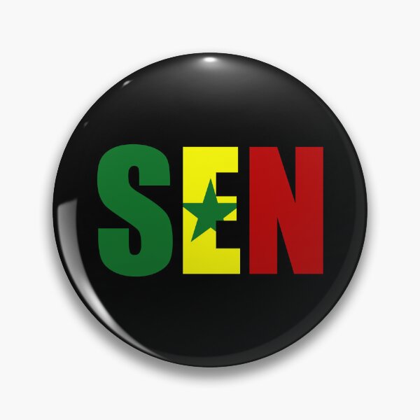 Item preview, Senegal Flag Initials SN designed and sold by shitpostee.