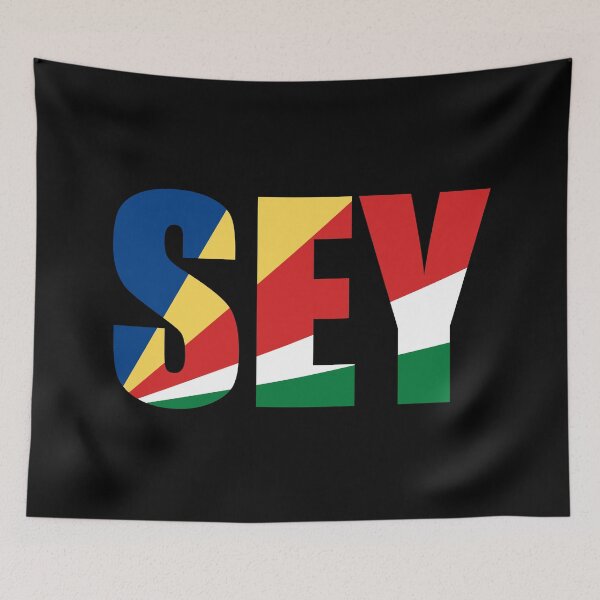 Item preview, Seychelles Flag Initials SC designed and sold by shitpostee.