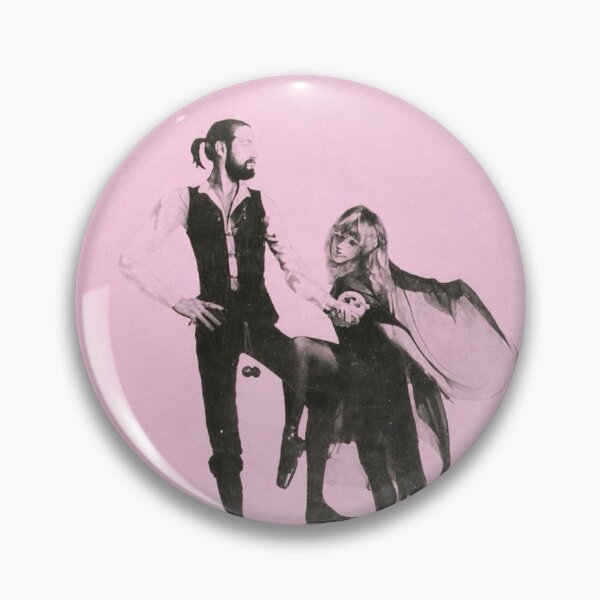 Item preview, Pink Whimsy Stevie fleetwood pin badge button designed and sold by ellmoswrld.