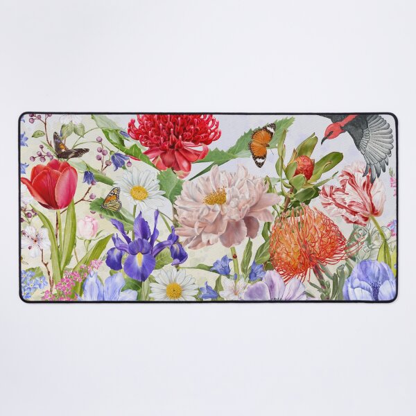 Item preview, Australian Waratah Garden Watercolour Flowers designed and sold by GabrielleStudio.