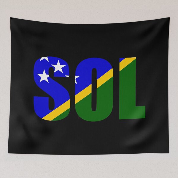 Item preview, Solomon Islands Flag Initials SB designed and sold by shitpostee.