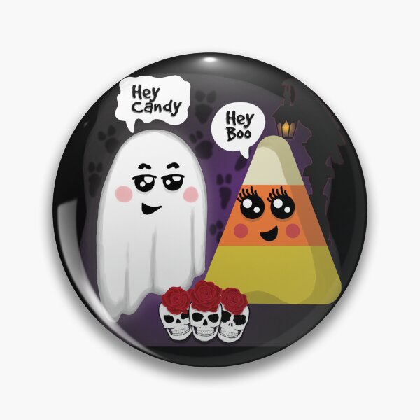 Item preview, Boo Ghost And Candy Corn Sweet Date designed and sold by WillowerStudio.