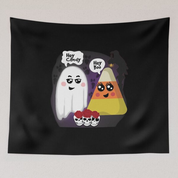 Item preview, Boo Ghost And Candy Corn Sweet Date designed and sold by WillowerStudio.