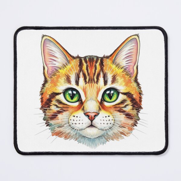 Item preview, Tabby Cat Lover Pet Owner Feline Animal Green Eyes designed and sold by minasarina.