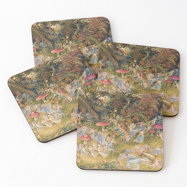 Item preview, Fairy Tale Wall Art, Fairy Rings and Toadstools, Richard Doyle Fairy Dance Print designed and sold by RickE.