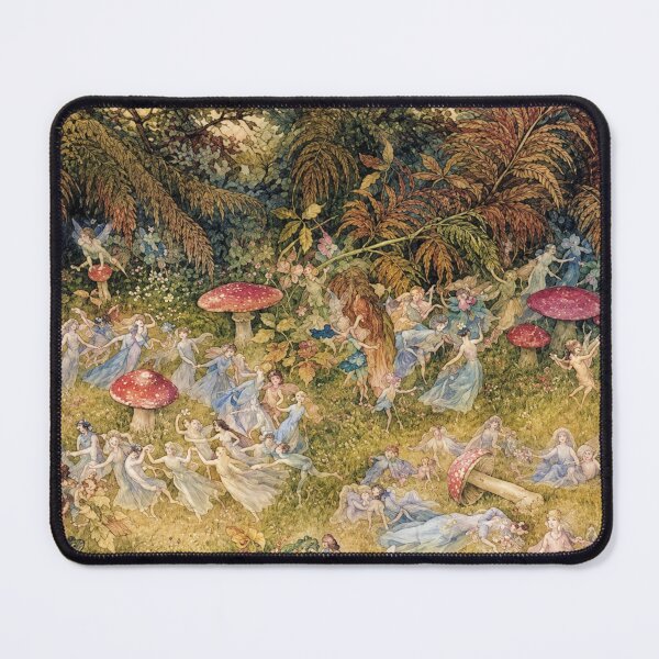 Item preview, Fairy Tale Wall Art, Fairy Rings and Toadstools, Richard Doyle Fairy Dance Print designed and sold by RickE.