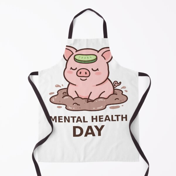 Item preview, Mental Health Day - Kawaii Pig designed and sold by Visual Dept..