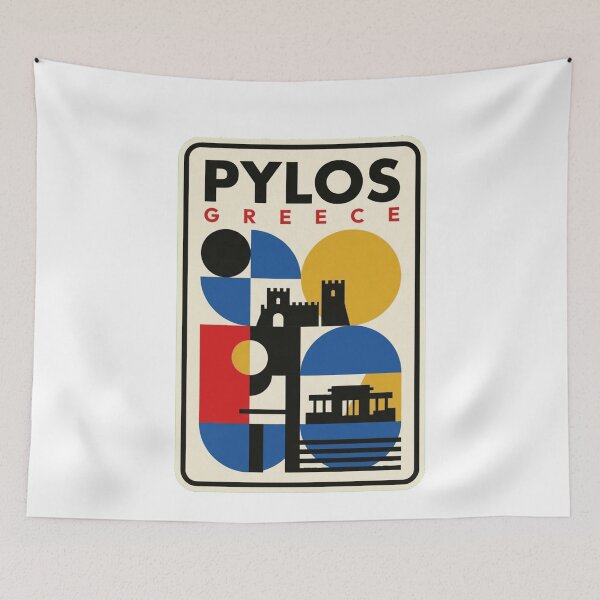 Item preview, Retro Pylos Bauhaus Geometric Skyline designed and sold by k3rstman1.