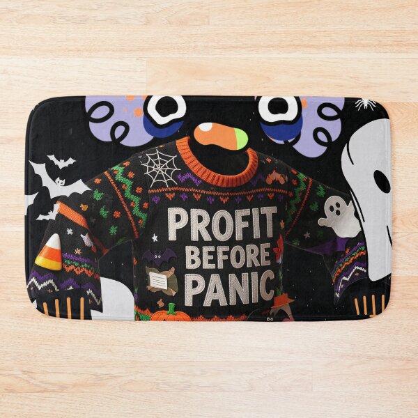 Item preview, 'Profit Before Panic' Halloween Office Swag :: DIY Deadlines designed and sold by Communication Optimists.