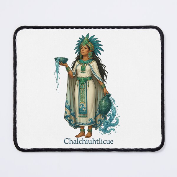 Item preview, Chalchiuhtlicue, the Mexica (Aztec) Goddess of Water, Lakes, and Rivers designed and sold by ArteTeoma.